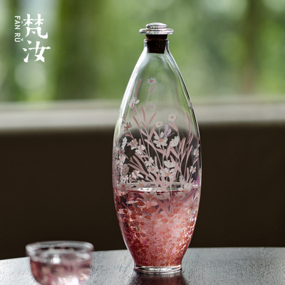 梵汝北欧风高颜值冷泡瓶多功能玻璃密封茶壶酒瓶果汁冷饮清酒瓶子