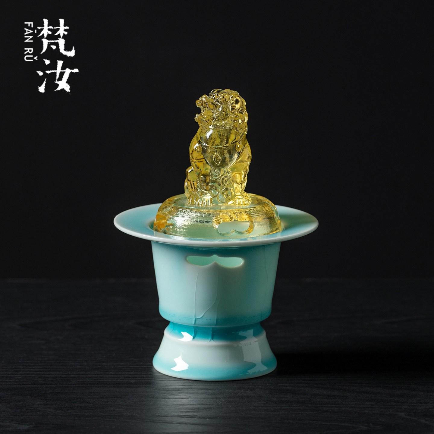 梵汝结晶釉湖田窑影青茶道香炉