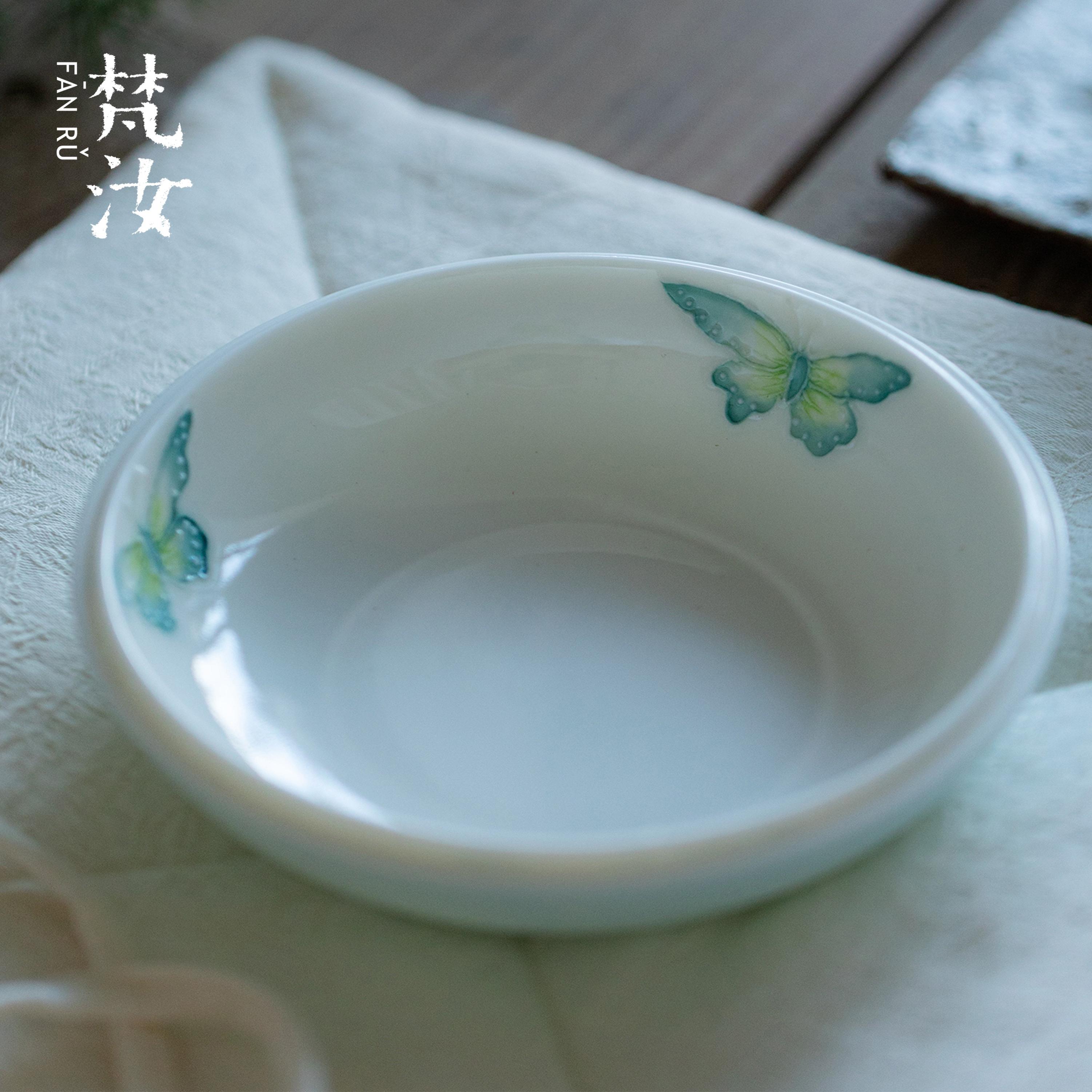 梵汝蝴蝶壶承干泡盘茶台茶托盘