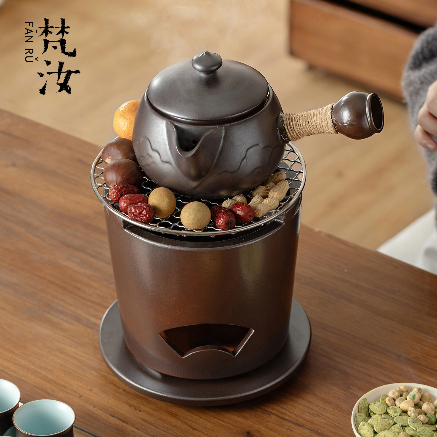 梵汝烤奶罐陶罐煮茶壶烤茶罐围炉煮茶的壶烤奶茶罐烤火炉套装炭炉,餐饮具,茶壶,淘宝优惠券,粉丝福利购,淘宝优惠卷