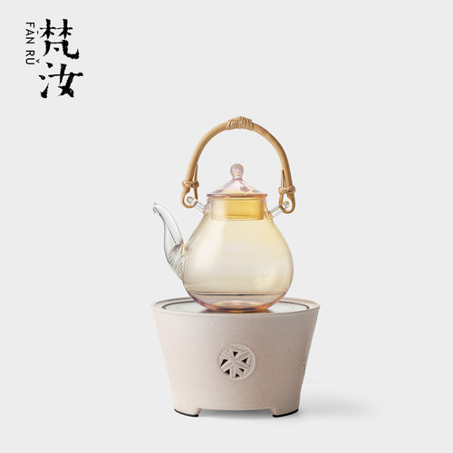 梵汝高档耐高温玻璃煮茶炉提梁壶电陶炉套装高级感家用煮茶器茶具