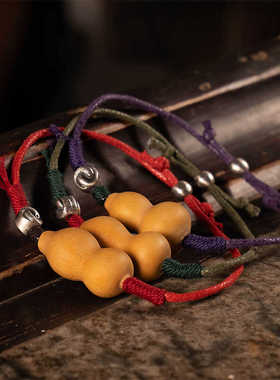 CELESTIAL TAO REALM/道轩堂五瑞福禄手串 银饰朱砂黑檀银铃手链