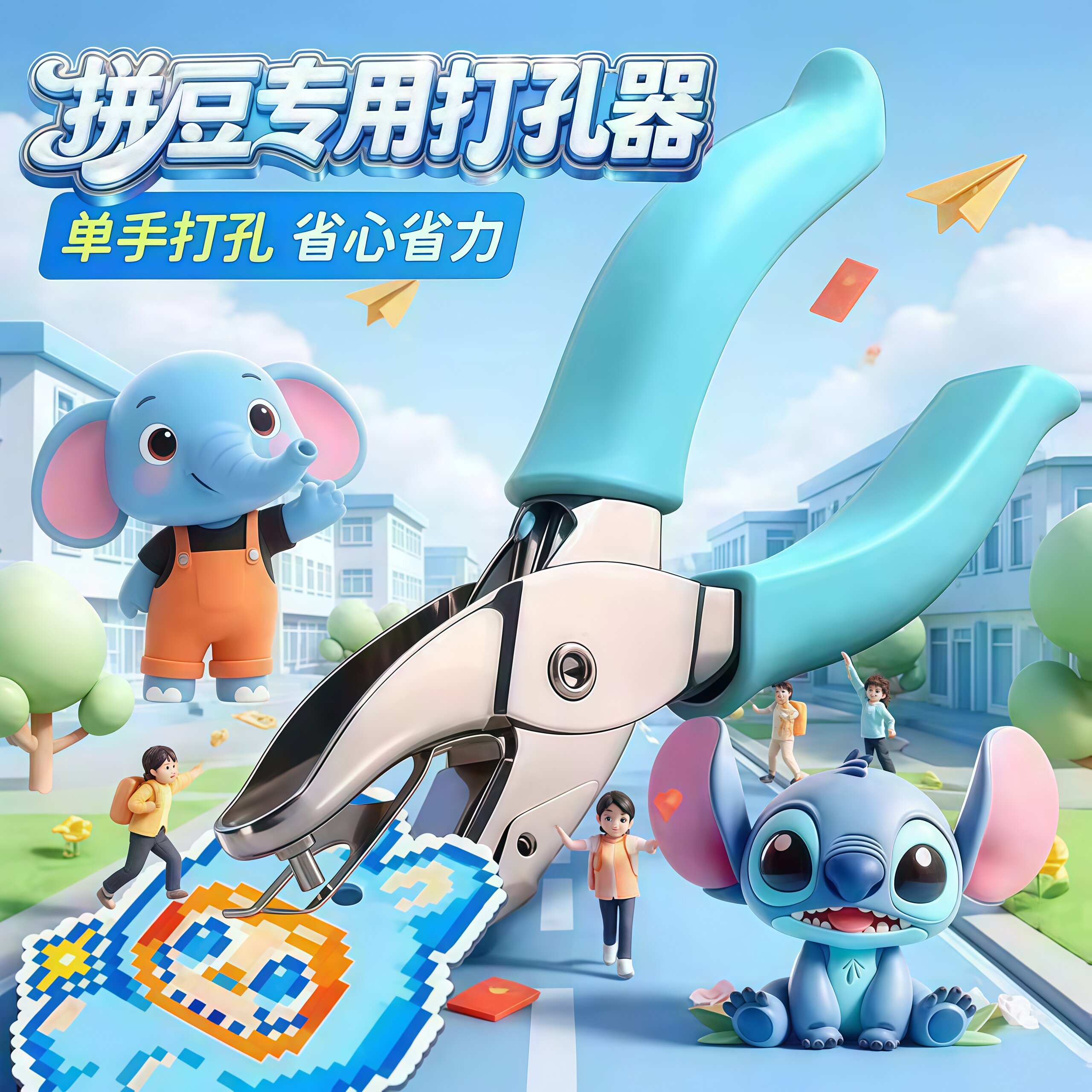 拼豆DIY打孔器神器套装