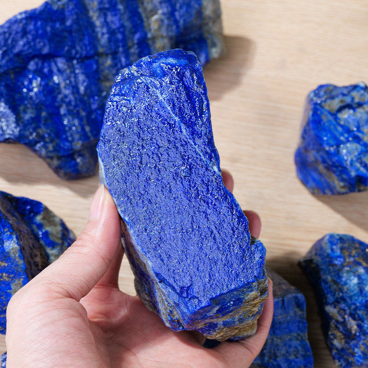 天然水晶原石青金石矿石摆件阿富汗矿玉石头净化宝石晶石毛料标本