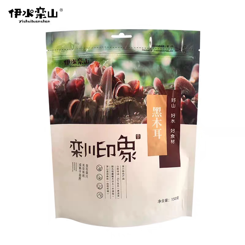 洛阳特产栾川印象黑木耳150g/袋干木耳干货菌类小木耳图片