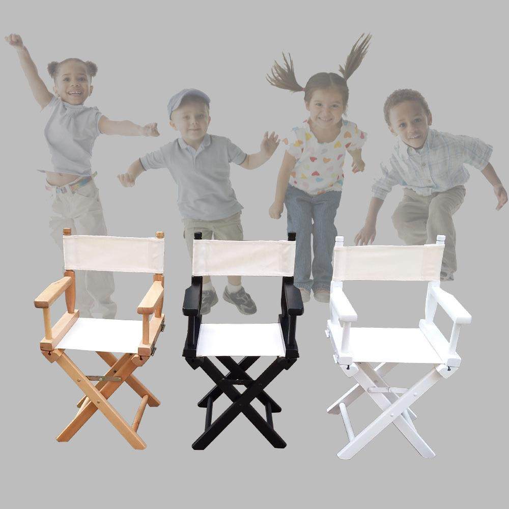 现代简约儿童导演椅椅子游戏坐椅靠背折叠原木色椅