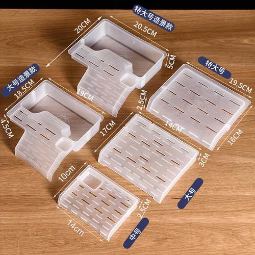 晒台角蛙饲养箱干湿分离饲养盒乌龟螃蟹角蛙两栖宠物爬台水陆造景