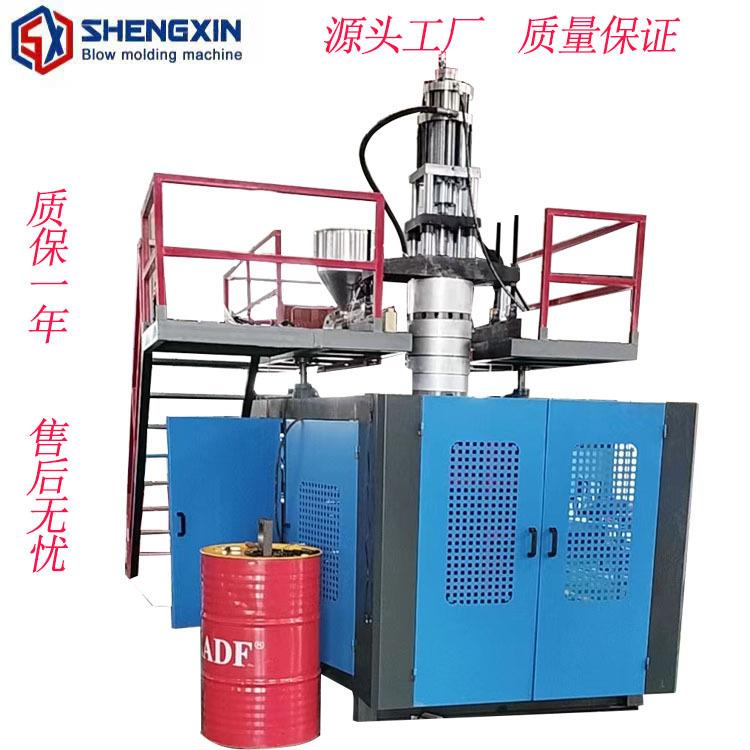LDPE园林洒水壶液压储料式单工位带机械手全自动塑料中空吹塑机