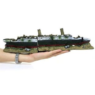 Tank Resin for Decor 速发Aquarium Ship Landscape Fish Wreck