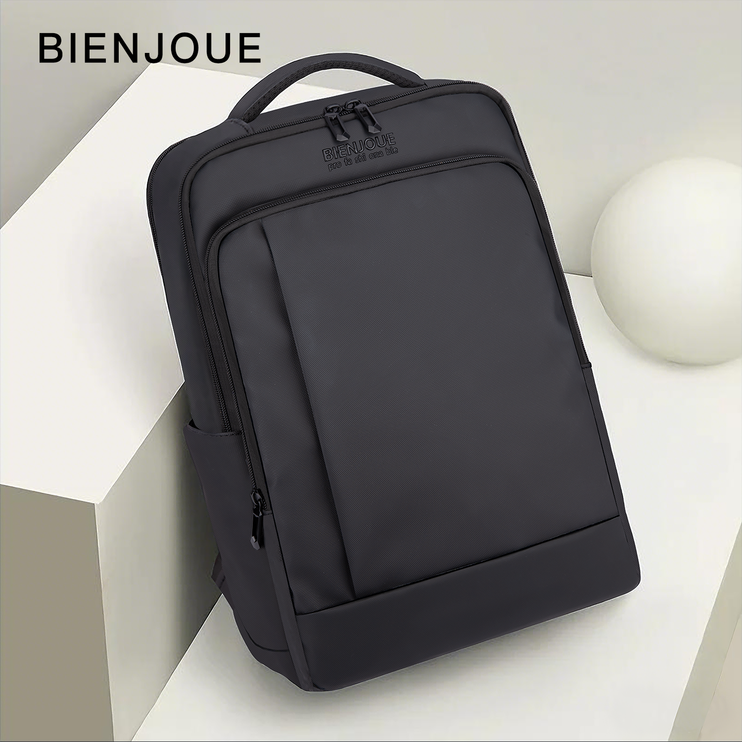 双仓收纳商务双肩防泼水电脑背包