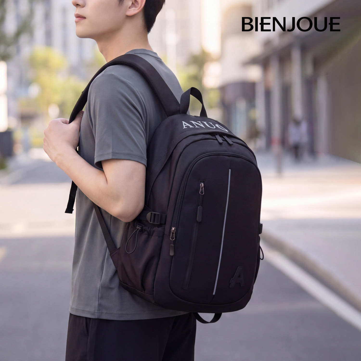BIENJOUE男女轻便双肩包图片
