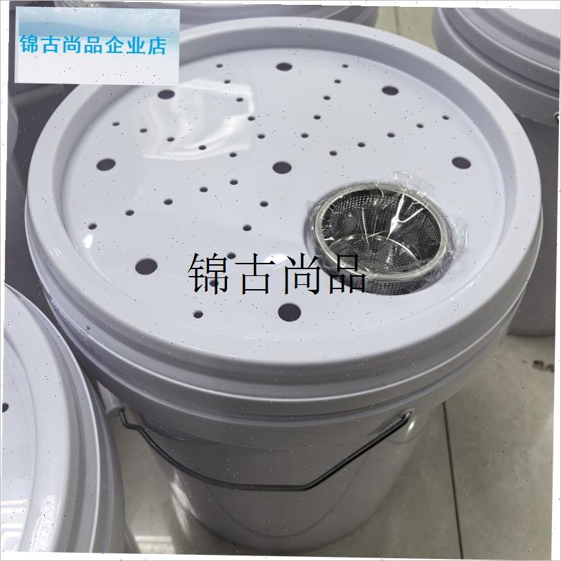 户外喝茶塑料桶可移动茶台塑料桶盖子打孔喝茶R钓鱼喝茶桶有盖耐,
