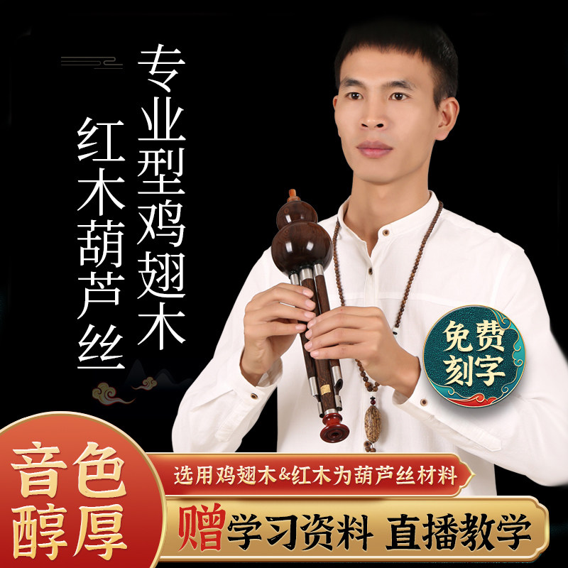 红木葫芦丝专业演奏型降B调C调GF调成人小朋友乐器旗舰店滇南古韵