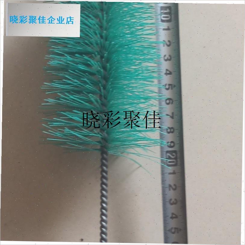 纺织厂用铁丝拧的大圆平刷小圆平刷清洁L工具挡车用绿颜色尼龙丝l