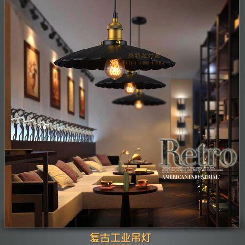 创意个性餐厅吊灯复古工业风loft咖啡厅客厅书房服装店酒吧台吊灯