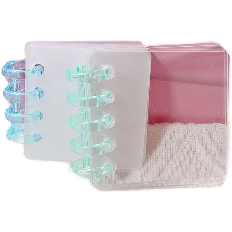 迷你亚克力手账本咕卡透明活页板DIY追星影集拼贴拆卸内页本定制