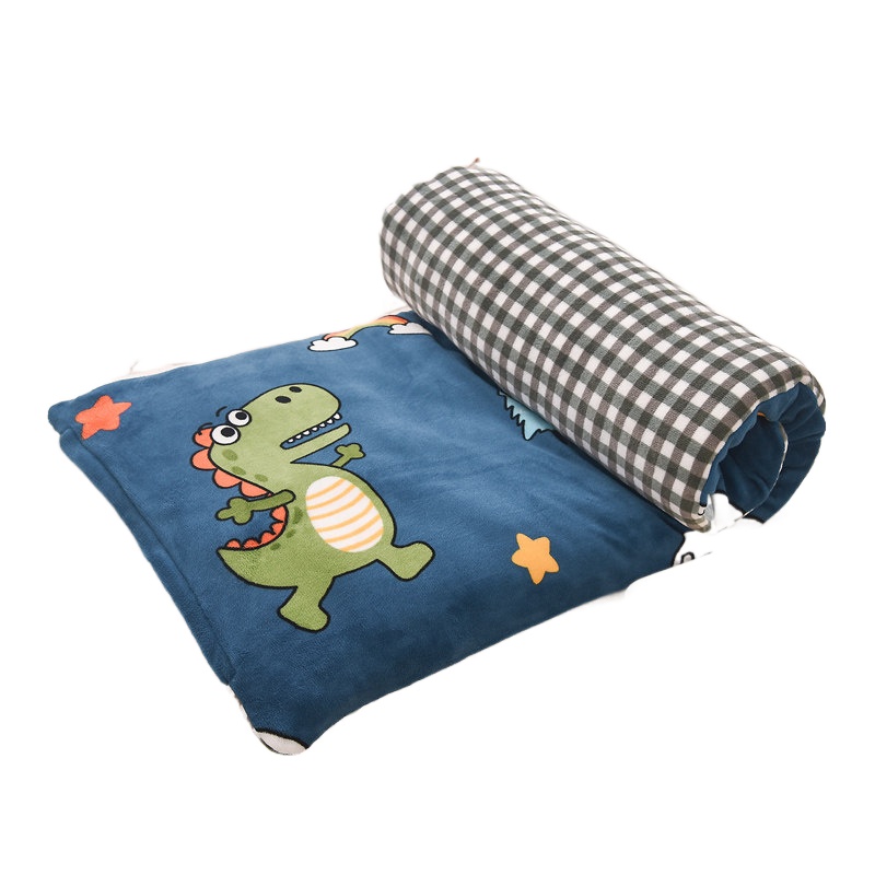 幼儿园床垫儿童午睡褥子婴儿垫被纯棉加绒褥垫床褥可拆洗软床垫冬