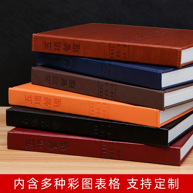 2023年新版五项管理行动日志商务笔记本定制logo工作日记李践工具