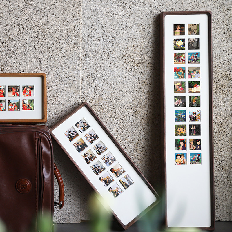 洗照片相框结婚照挂墙情侣48宫格礼物婚纱照实木定制装裱相片框