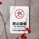 标识安全牌展示二维牌码 码 禁止有害健康请吸烟标志牌提示牌付款