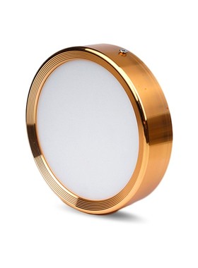 黑色超薄led明装筒灯4寸12W15W过道阳台免开孔15cm公分吸顶天花灯