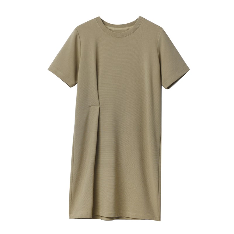 英式OS连衣裙 女士优可丝圆领短袖裙子 中长款懒人裙 夏款女装