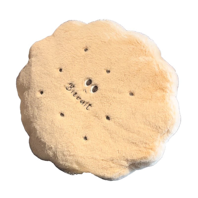 黄油饼干抱枕被子两用午睡办公室枕头床上靠垫车载毯子小眼睛公仔