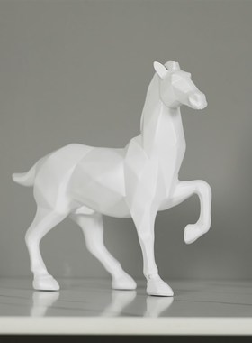 轻奢创意几何马酒柜装饰品摆件家居饰品客厅书房办公室样板房摆设