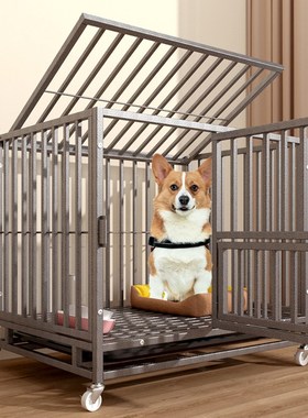 狗笼子小型犬中型犬室内柯基泰迪柴犬狗窝带厕所宠物室外大型围栏