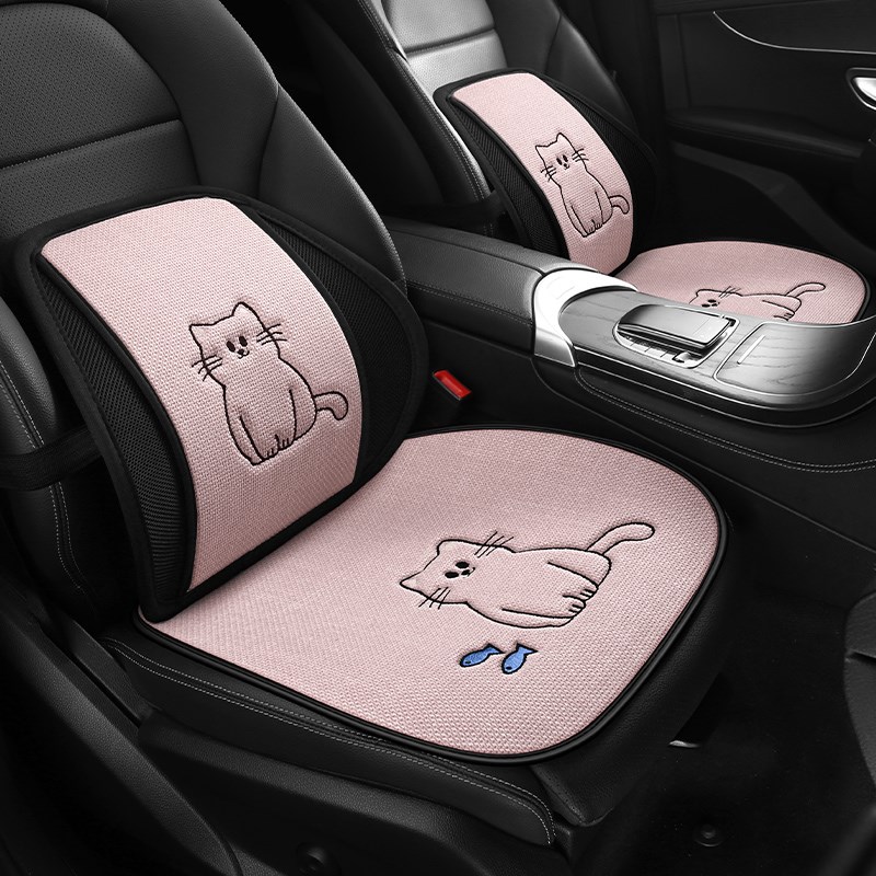 汽车腰靠夏季透气坐垫靠背靠垫车载车用座椅腰托腰垫开车护腰神器