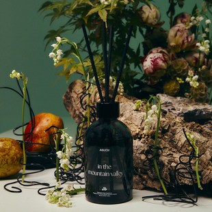 ASUCH 铃兰芍药梨 山中幽谷 无火藤条香薰卧室客厅家用花香小众