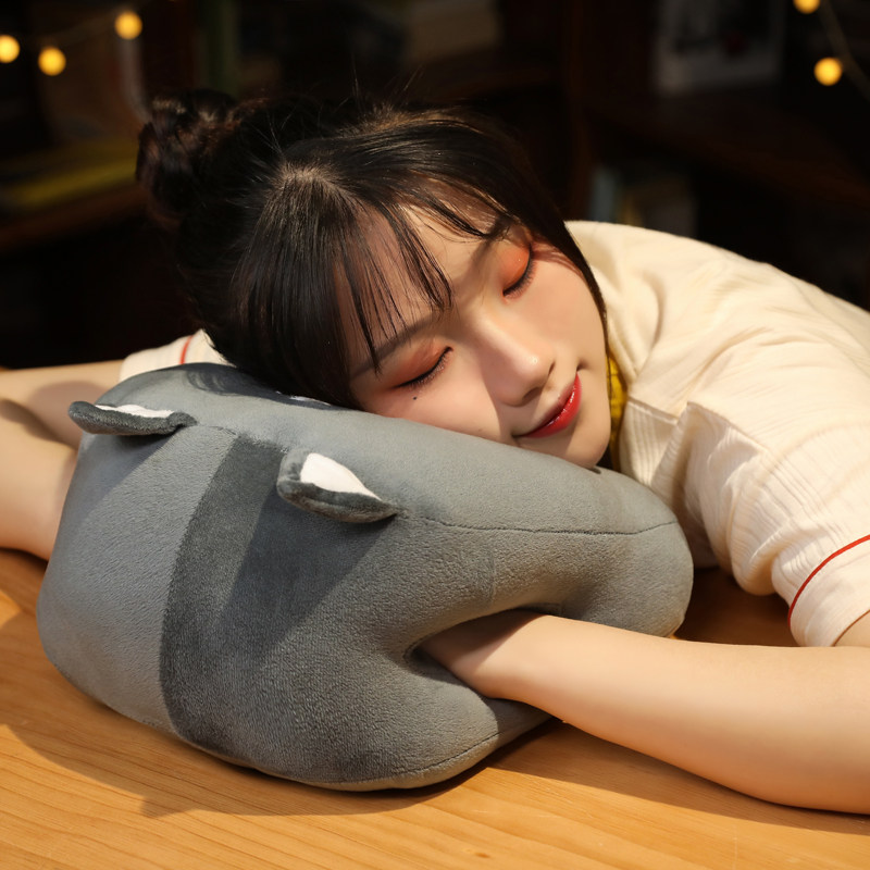 暖手午睡枕办公室午睡神器女午休趴枕学生桌上趴睡枕生睡觉抱枕冬