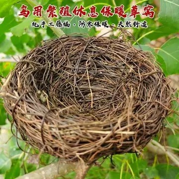 草编鸟窝玄凤麻雀斑鸠文鸟珍珠植物藤编小鸟巢繁殖窝保暖挂窝用品