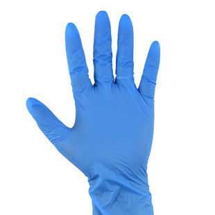 盒 100只 4.5G M6002 HANDUN汉盾 一次性蓝色丁腈手套
