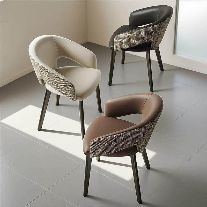 意式高级感餐椅家用极简轻奢现代简约餐厅餐桌靠背凳子设计师椅子