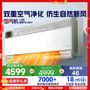 美 变频冷暖新风无风感挂机除菌空气机T3 空调大1.5匹一级壁挂式