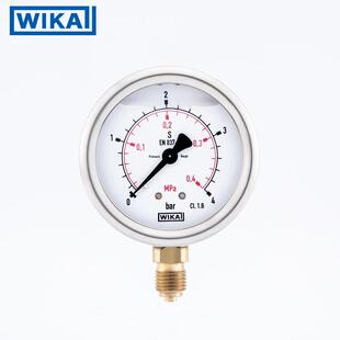 径向 威卡WIKA 213.53.063 耐震 M14X1.5 黄铜波登管压力表