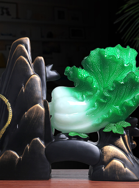 多福多财玉白菜摆件招财店铺开业礼品乔迁新居礼物客厅家居装饰品