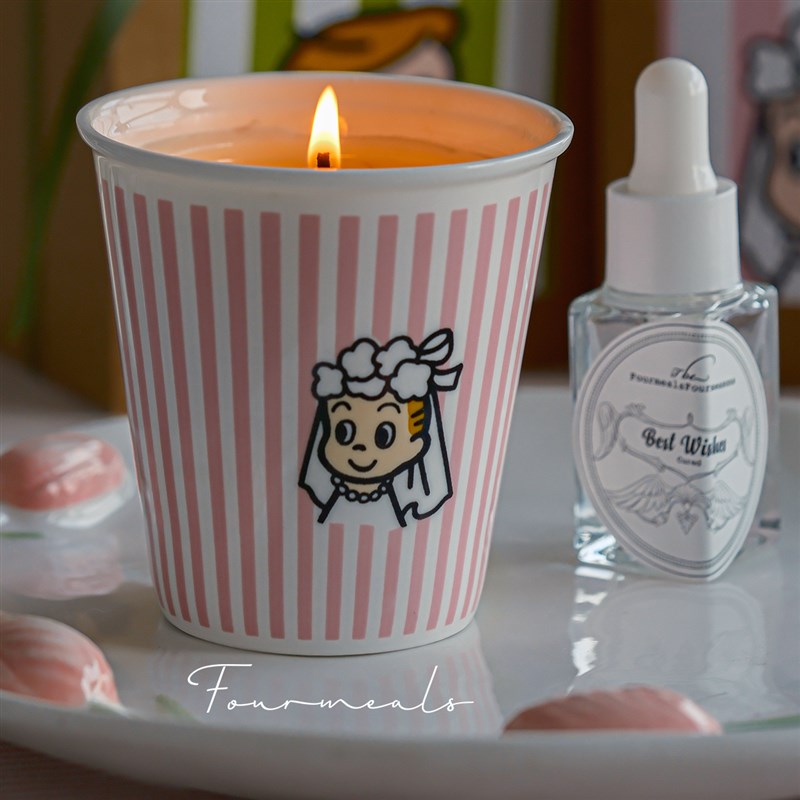 《亲爱的》青瓜情侣香薰蜡烛礼物卧室女生淡香订婚新婚伴手礼实用