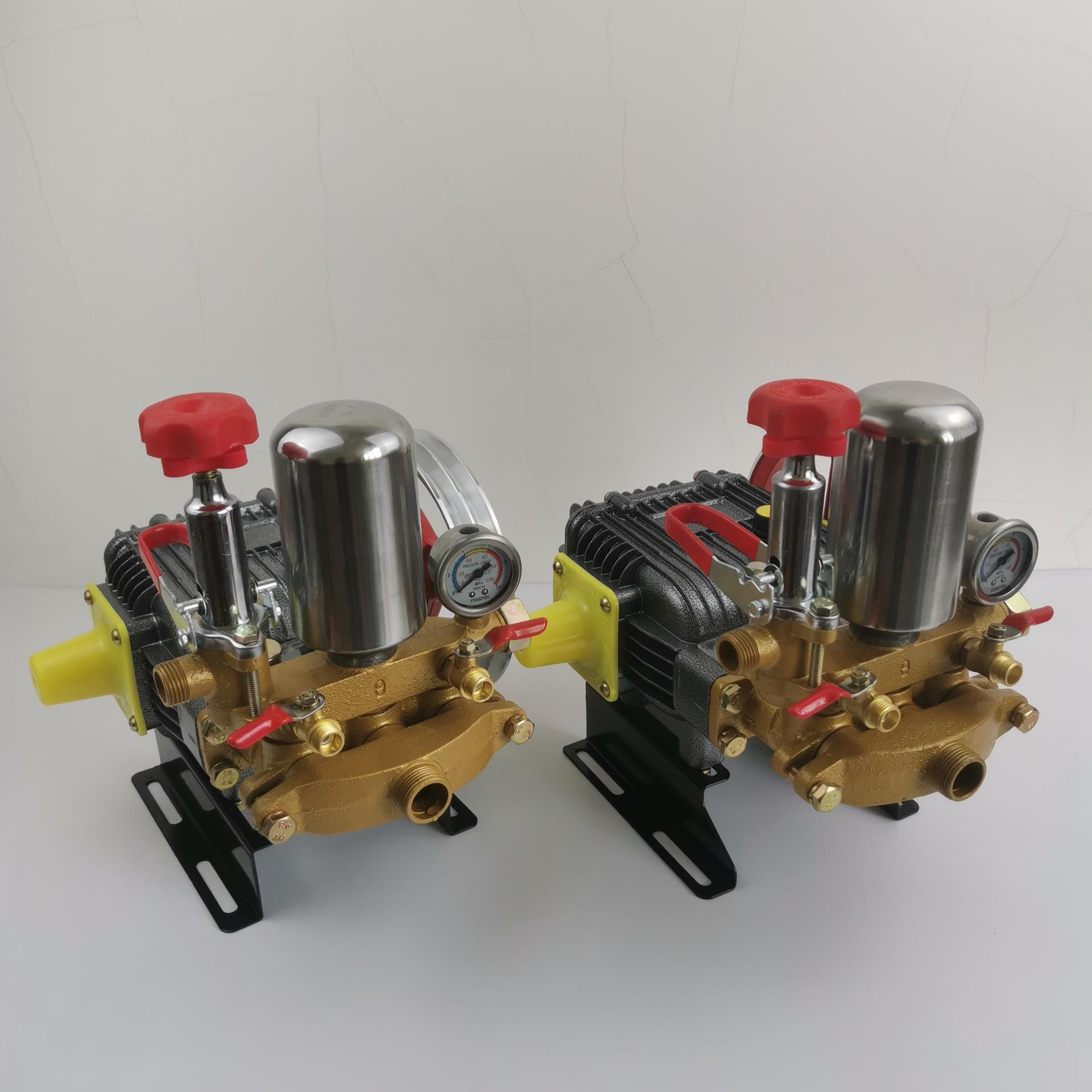 22/26型三缸柱塞泵动力喷雾器高压免黄油陶瓷打药机条纹农用打药