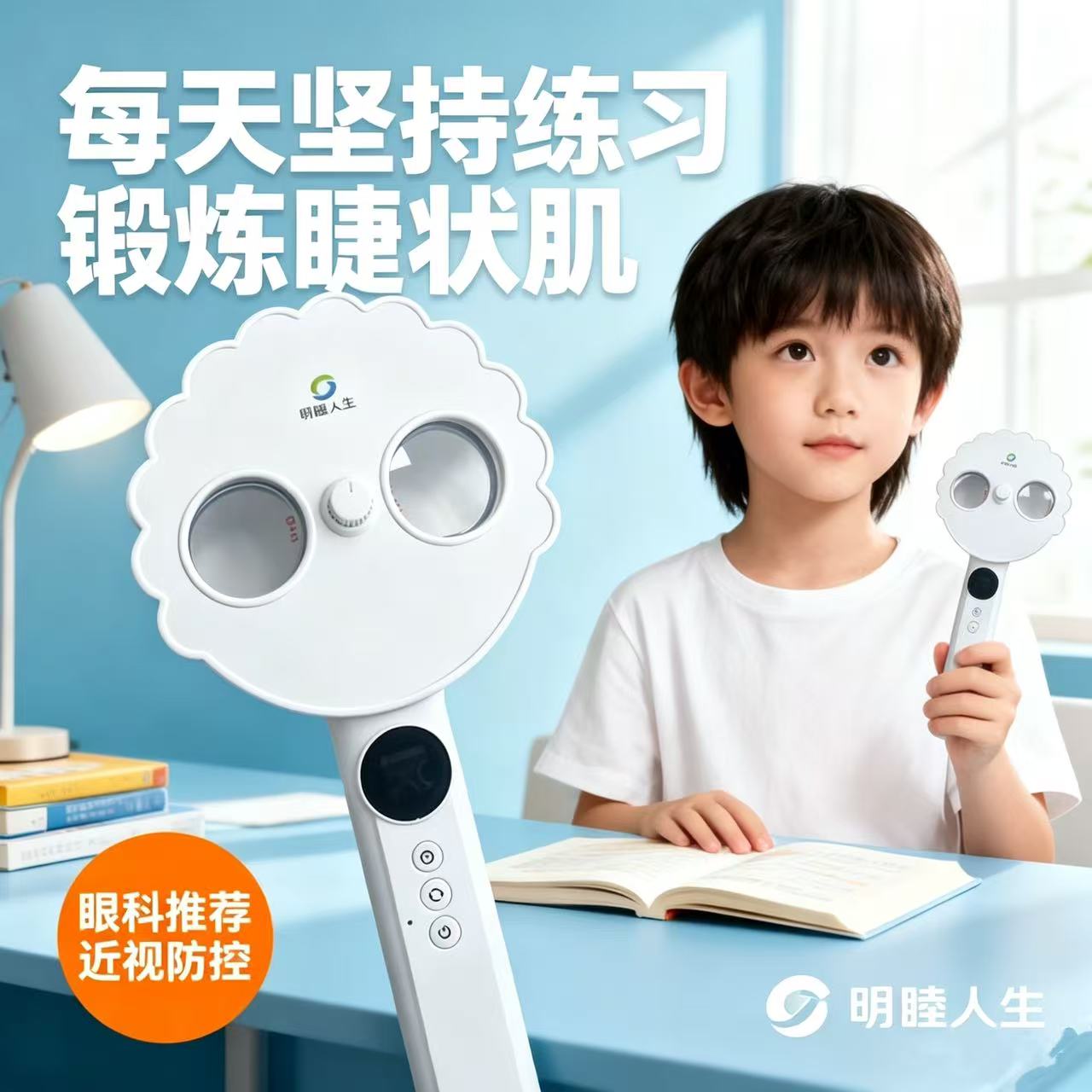 全自动翻转双面镜电动复力反转拍近视弱视视力保护训练睫状肌调节图片