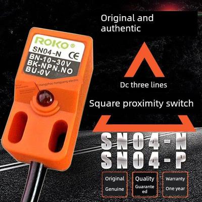原装ROKO台湾瑞科SN04-N N2 SN04-P P2接近开关方形直流三线24V