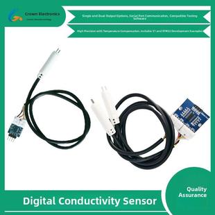 数字电导率传感器模块高精度Uart串行通信单 双Ec温度补偿Stm32