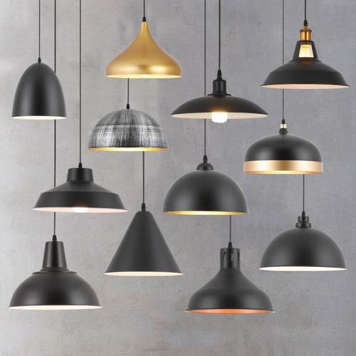 现货餐厅吊灯复古工业风灯具简约办公室餐饮店铺商用灯罩