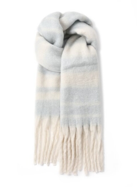 freerabbit II保暖加厚流苏格子 绒线围巾 男女同款情侣款