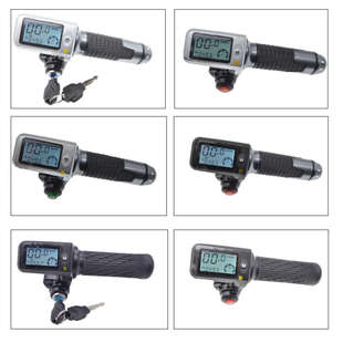 14寸48V代驾车液晶转把折叠电动车锂电池油门加速把手改速度显示