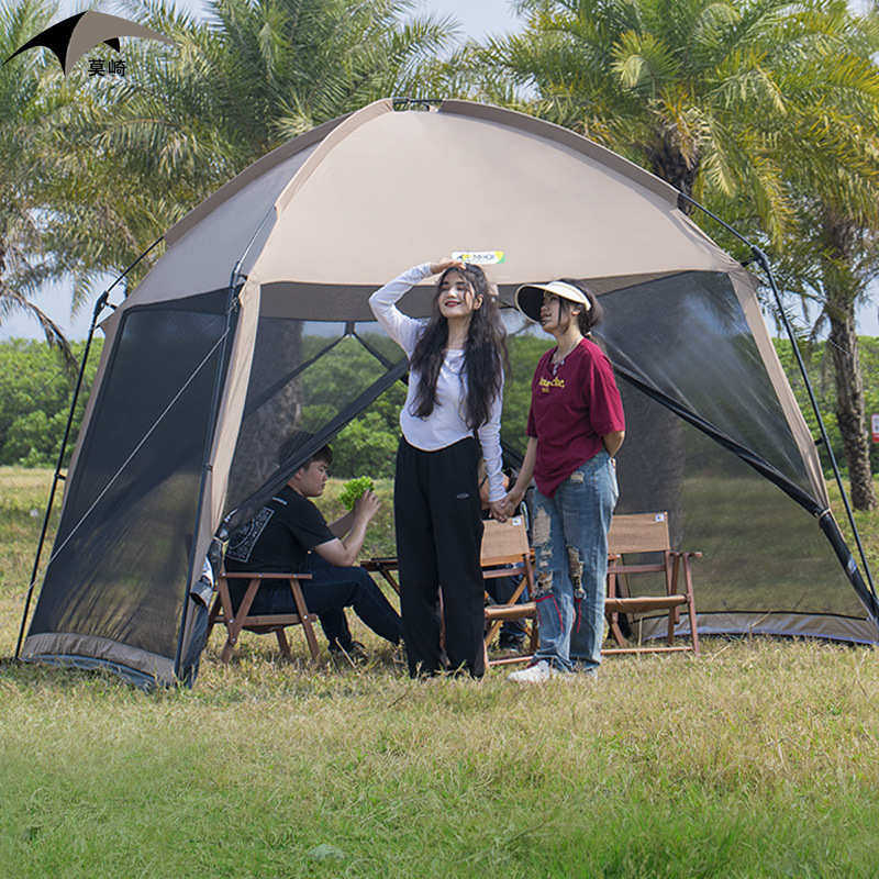 户外露营蚊帐遮阳网纱防蚊帐篷防晒夏季庭院网罩野营野餐天幕凉棚