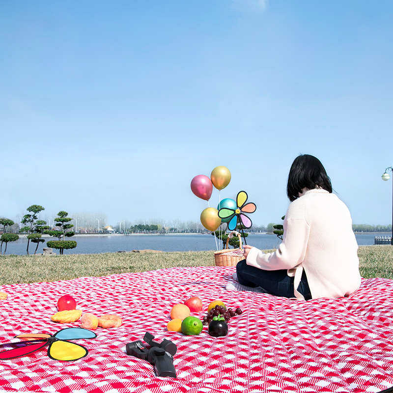 户外加厚野餐垫防潮垫公园草坪垫子加大野炊帐篷防水露营野外地垫