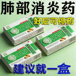 肺部消炎药上呼吸道感染支气管肺炎止咳化痰特专用效药清肺抑火片