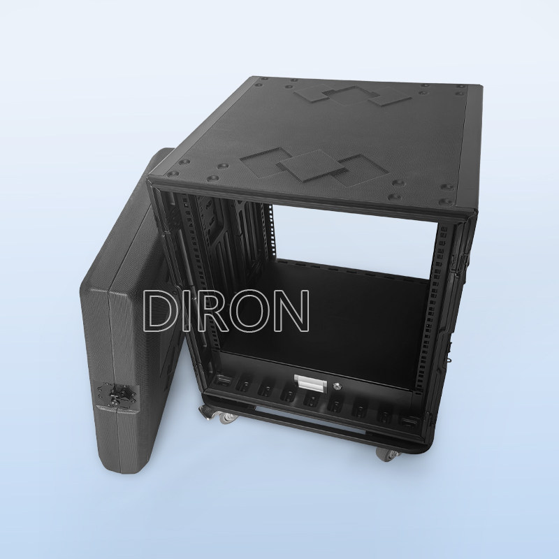 专业舞台演出pe塑料航空箱8u 10u 12u 16u功放机柜